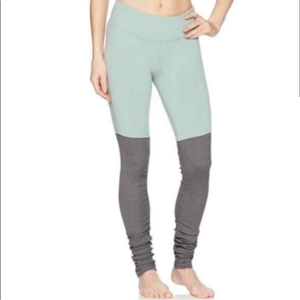 ALO Yoga Goddess Legging | Mint green & gray | Size M